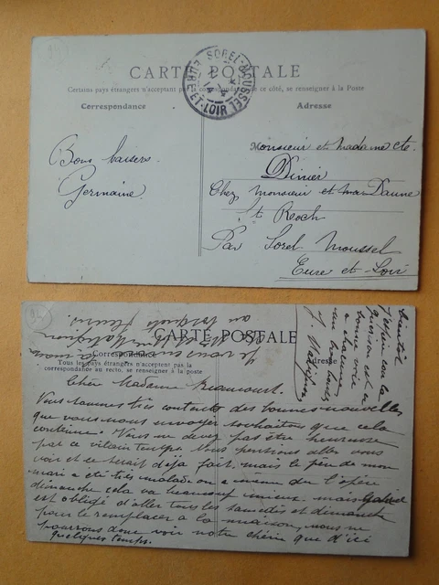 ST MAUR des FOSSES -- Lot 2 Cpa ANIMEES - Croix Souris et rue du Pont de Créteil 3