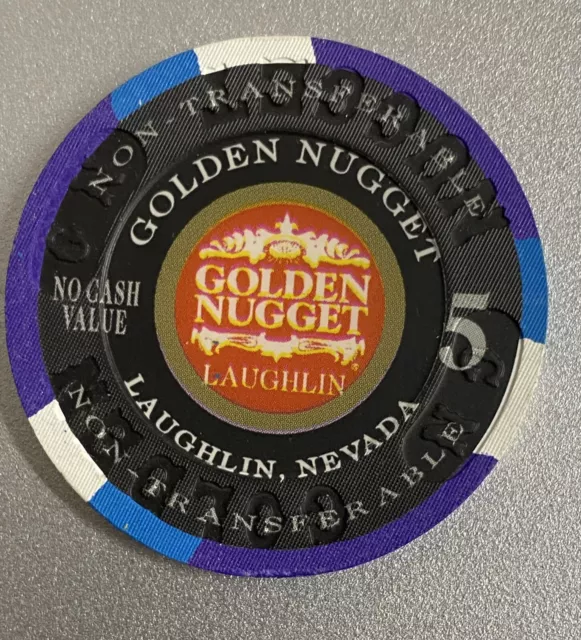 Golden Nugget $5 NCV Laughlin Tarzan's Night Club HOT Paulson chip Scarce!