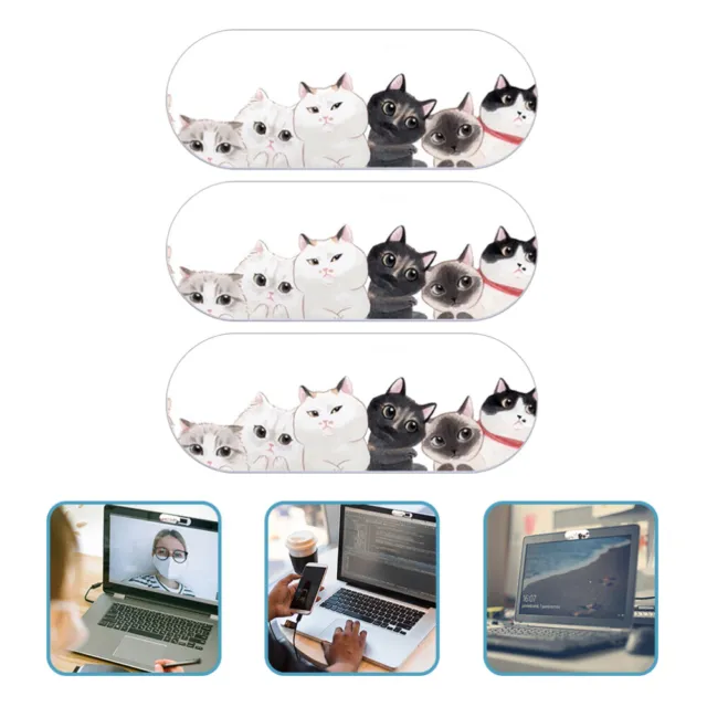 3 pz fotocamera arredamento gatto amanti computer blocco laptop piatto