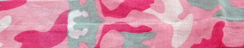 Zan Headgear DC276 Cooldanna, 100% Cotton,pink Camouflage One Size 2504-0324
