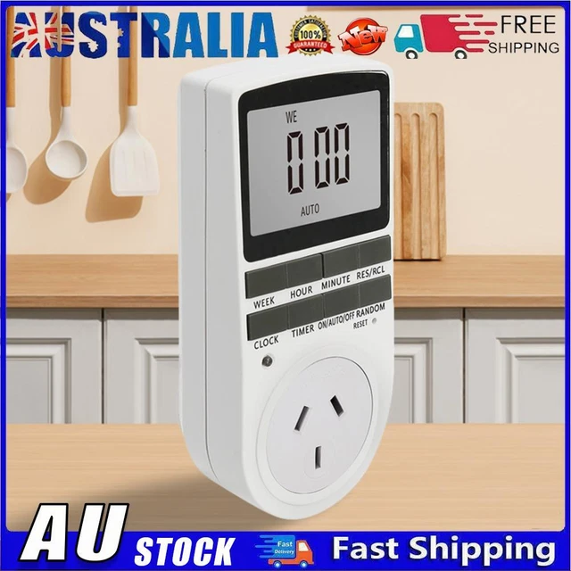 AU DIGITAL TIMER Switch Socket AU Plug Electronic Digital Timer Switch ...
