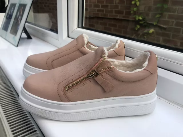 KURT GEIGER CARVELA Lustre White Trainers Size 5 38.00 PicClick UK