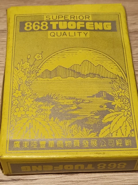 Tuofeng Playing Cards, Jeu De Cartes Chinois, Bords Dorés