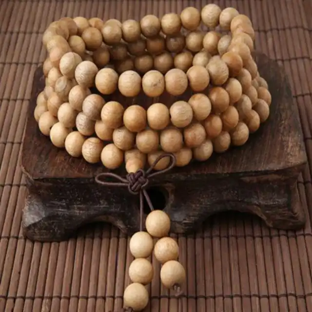 8mm Camphorwood Cuff Men Mala Buddha Lucky Bracelet Fashionistas Bohemian