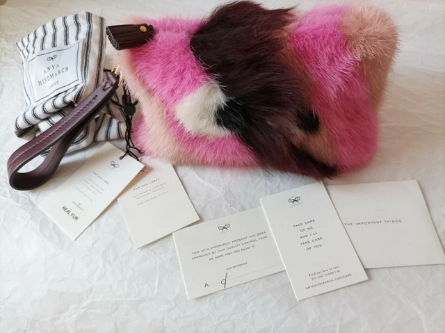 Anya Hindmarch Real fur NEW ANYA HINDMARCH shearling leather Anya Hindmarch Real fur NEW ANYA HINDMARCH shearling leather