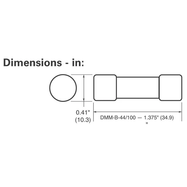 Micro-fusible ESKA DMM-44/1000 (Ø x L) 10.3 mm x 35 mm 0.44 A 1000 V 2
