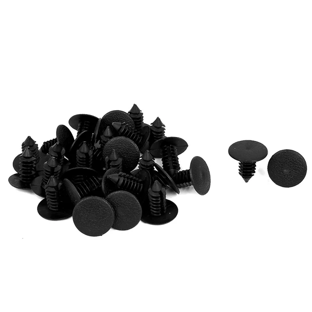 Rivet en plastique Clips Retenue pour pare-chocs garde-boue de voiture 30pcs