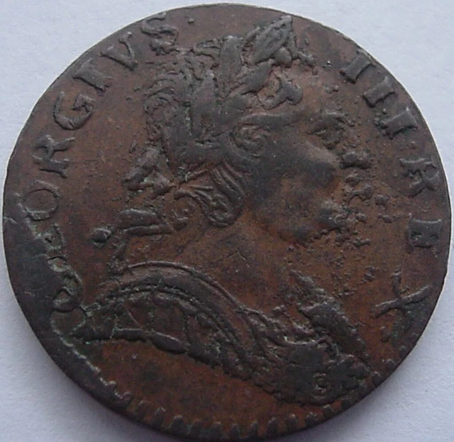 George III Counterfeit Half Penny, 1773 (Counterfeit of S 3774)
