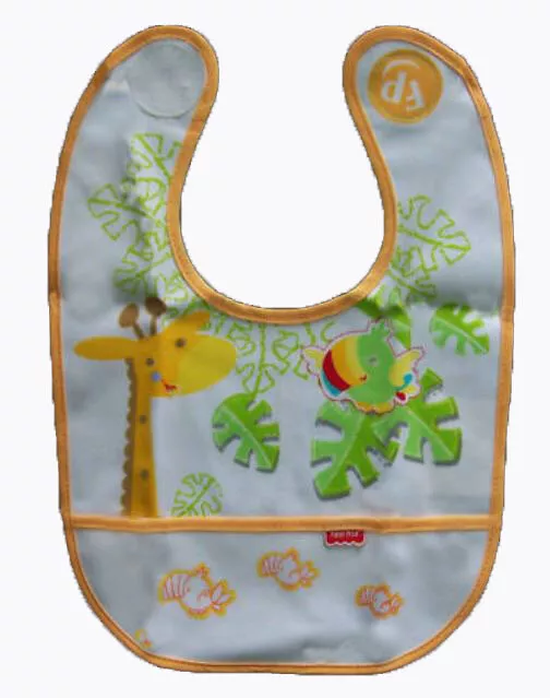 Fisher Price Jungle Friends Feeding Range Bib Giraffe Parrot