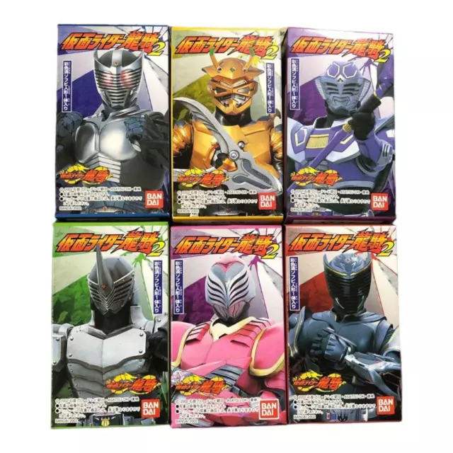 Kamen Rider Masked Ryuki DRAGON KNIGHT Soft Vinyl Figure 5p set BANDAI JP w/BOX