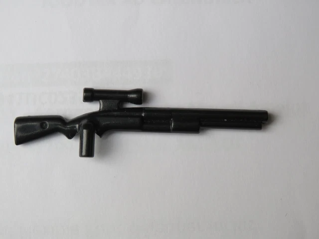 Playmobil E184 Fucile Indiani Nero Con Decorazione Argentata - 4504 Tireur 4525 - Usato - Foto 3