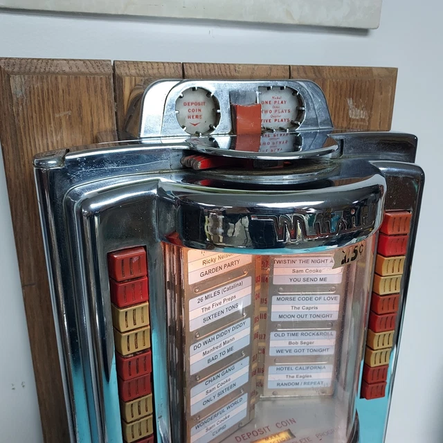 AMI W-120 Jukebox Wallbox MP3 Conversion - Chrome-  rare