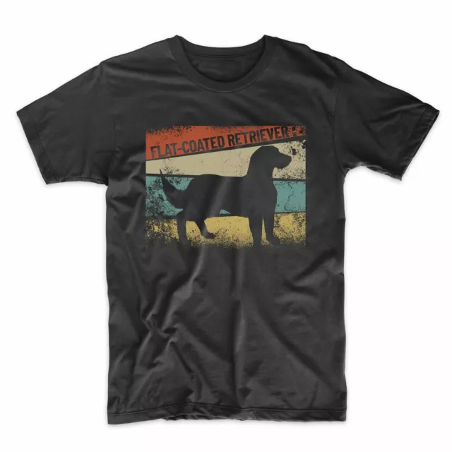 Men's Flat-Coated Retriever Shirt - Retro Style Flattie Dog Owner T-Shirt