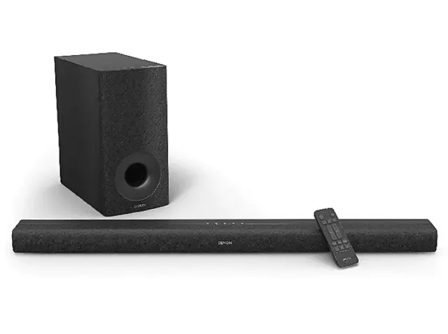 Denon DHT-S316, Subwoofer inalámbrico, Bluetooth, Dolby Digital, DTS, HDMI