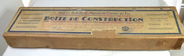 FOURNEREAU échelle 0-Boite de CONSTRUCTION VIDE en CARTON- (époque avant guerre)