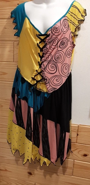 Disney The Nightmare Before Christmas Sally Skater Dress Cosplay Size 0/12/L