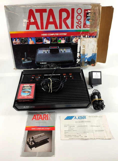 Console Atari 2600 Avec Space Invaders - Boîte, Manuel, Sans Manette (PAL)