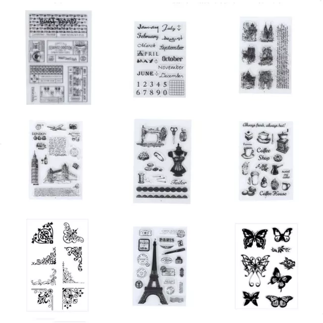 Silicone Clear Stamps Clear Rubber Stickers Journal DIY DIY Scrapbooking Crafts