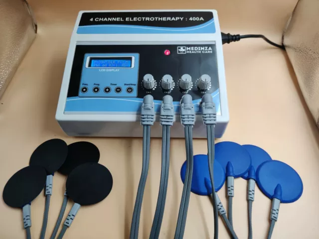 US Prof. Electrotherapy 4Channel Unit Physical Physiotherapy For Home Use Device