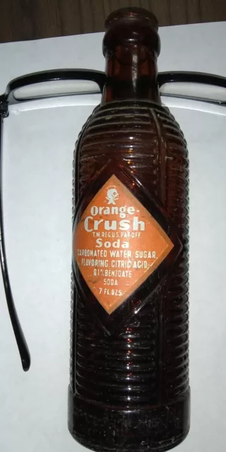 Andalusia ,Alabama Vintage 9-1952 Amber Brown Orange Crush Bottle