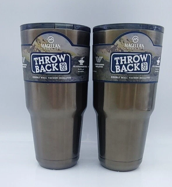 2 Magellan Outdoors Throwback 30oz Stainless Steel Double Wall Insulated Tumbler