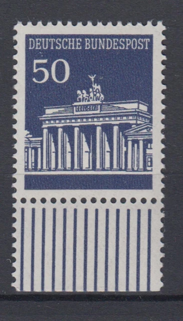 Bund 509 mit Unterrand Brandenburger Tor 50 Pf postfrisch