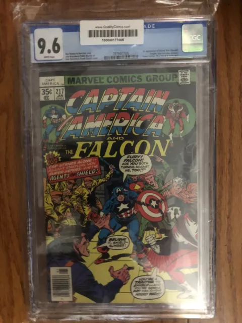 captain america #217 cgc 9.6  1978 First Quasar(Wendell Vaughn) Marvel Comics