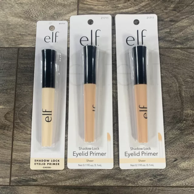 e.l.f. ELF 21711 Shadow Lock Eyelid Primer - Sheer (Pack of 3)