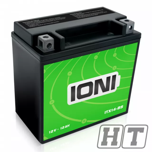 Batterie 12V 12Ah AGM IONI ITZ14-BS moto scooter similaire YTX14-BS YTX14L-BS