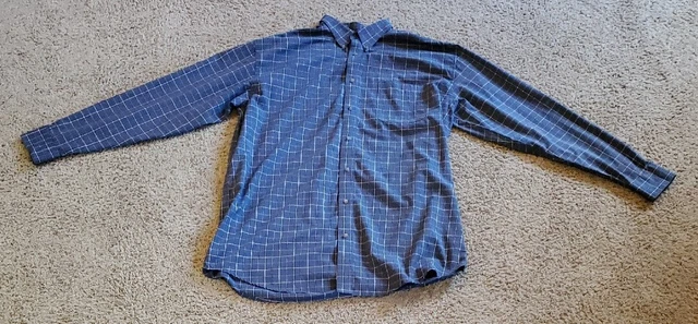 WRANGLER MENS 2XLT Riata Plaid Long Sleeve Button Shirt $22.00