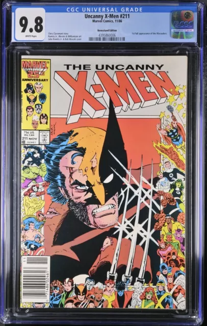 Uncanny X-Men 211 CGC 9.8 NM/MT  NEWSSTAND EDITION