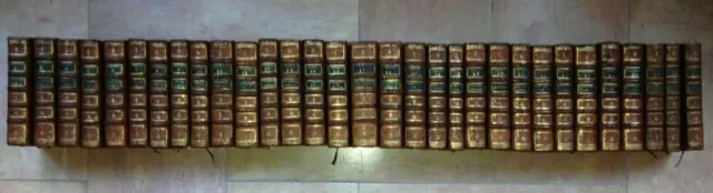 COLLECTION COMPLETE DES OEUVRES DE J-J ROUSSEAU 1783-1789 (31 Volumes)