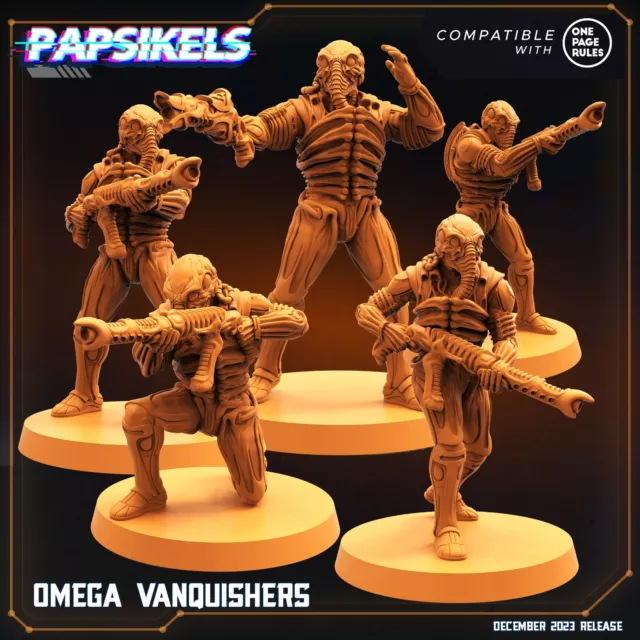 Vanquisher Miniatures | Omega Army | Sci-Fi Miniature | Papsikels