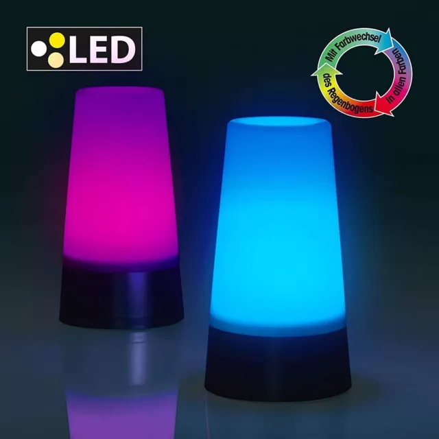 Luce d'atmosfera colorata - Lampada da tavolo a LED con cambio di colore RGB