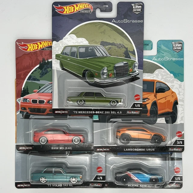 HOT WHEELS CAR Culture AutoStrasse Complete Set 2022 Real Riders Metal