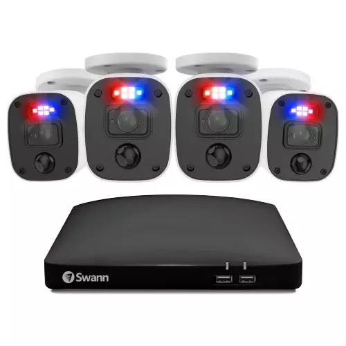 Swann 8-4680 8 Canal DVR 1TB 4 X 1080MQB Audio Cam CCTV Exécuteur Kit 846804MQB