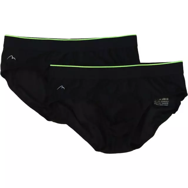 More Mile Performance (2er-Pack) Herren-Laufslips - schwarz