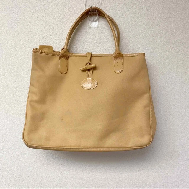 Longchamp Roseau Nylon Bag In Camel