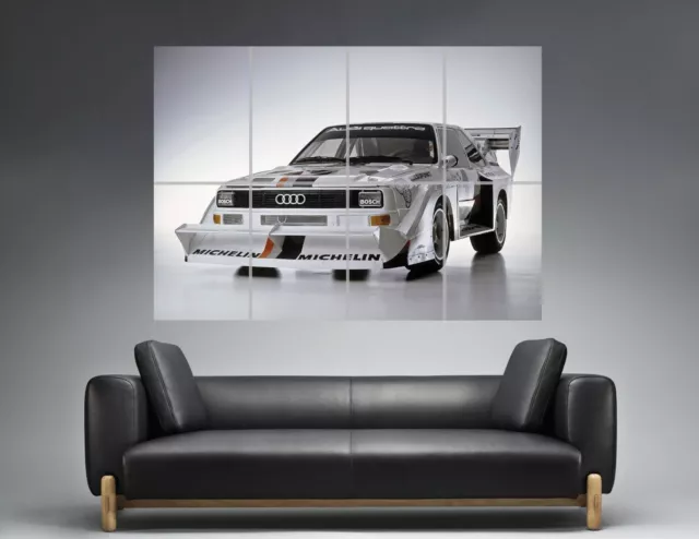 AUDI 1980 QUATTRO SPORT RALLY Poster Grand format A0 Large Print