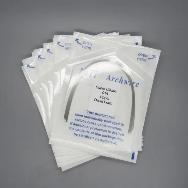 10 Packs Dental Super Elastic Round Niti Arch Wires Ovoid/Nature/Square 12-20