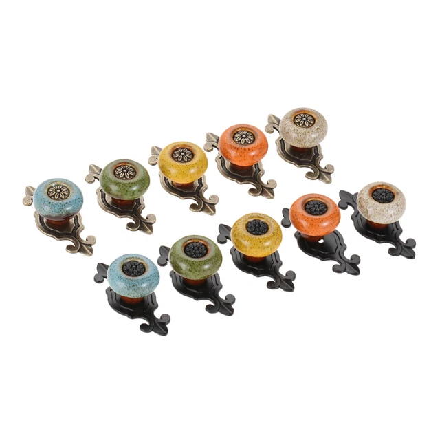 25mm Retro Ceramic Door Knob Kitchen Cupboard Closet Drawer Cabinet Pull Handles