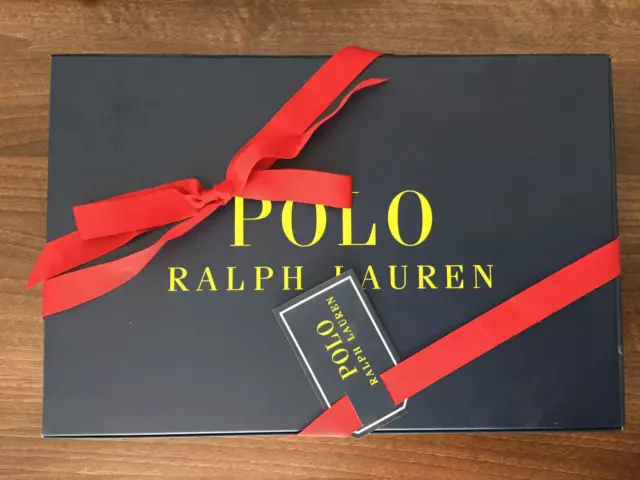 Polo Ralph Lauren Gift Box Empty Navy Blue 15 in x 10 in