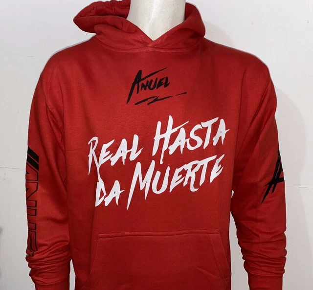 Anuel AA 'Real Hasta La Muerte' Hoodie – Urban Reguetón Pullover, Unisex (Multiple Colors)