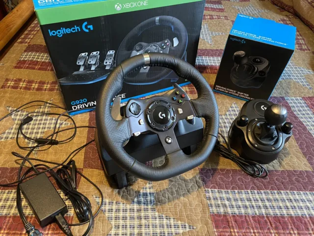 LOGITECH G920 IRACING Racing Steering Wheel and Shifter (NO PEDALS)  Thrustmaster EUR 183,18 - PicClick FR