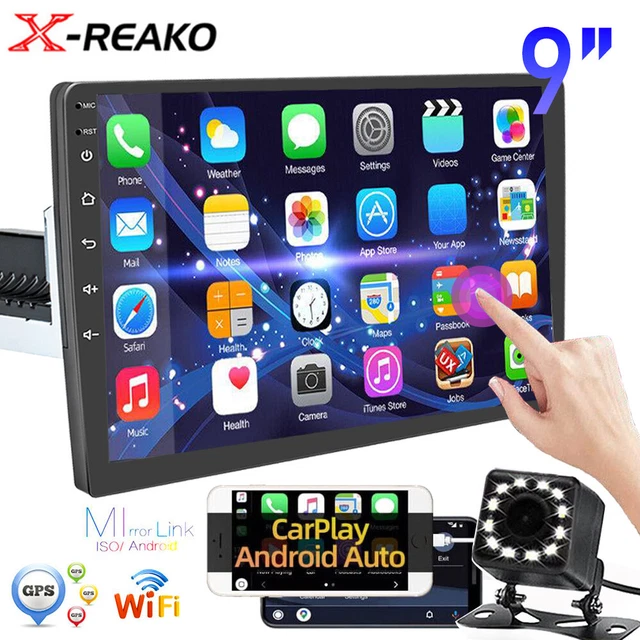 Android 11 9" Single 1Din Car Stereo Radio Apple CarPlay GPS Wifi Touch Screen