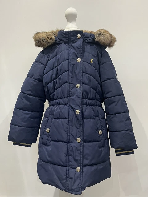 JOULES GIRLS HARTWELL Mid Length Padded Coat French Navy 1Yr
