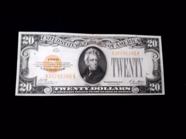 Very Nice 1928 $20 Gold Certificate - Strong Au    #5