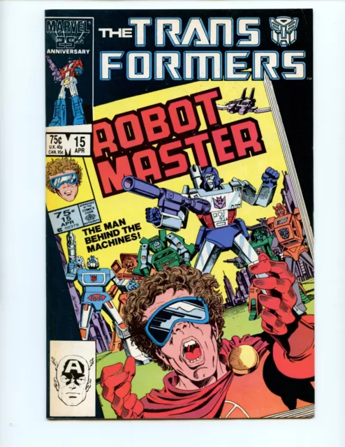 Transformers #15  Comic Book 1986 FN/VF Marvel Comics Megatron Autobots