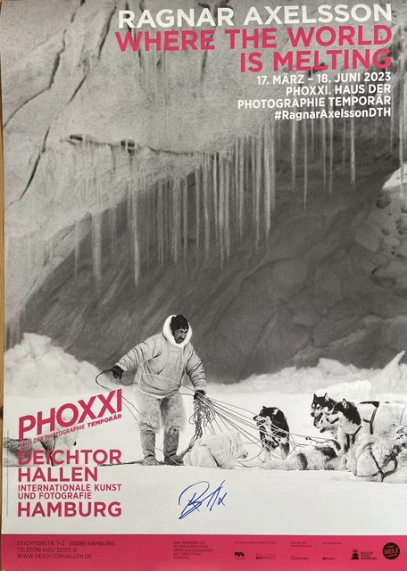 Ragnar Axelsson signiert Fotograf Poster Plakat Unterschrift Signatur Autogramm