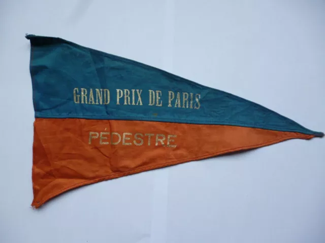 1930s GRAND PRIX DE PARIS SILK PENNANT